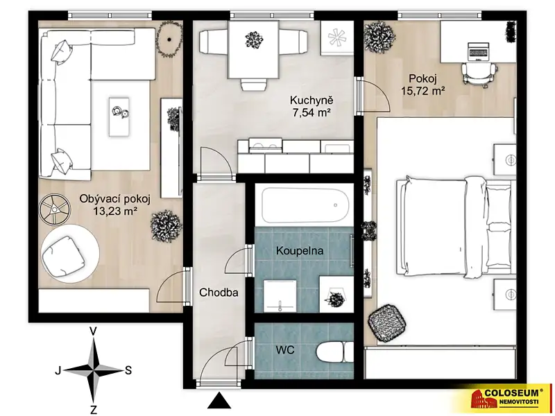 Prodej bytu 2+1 44 m², Třebíč – náhled fotky 2