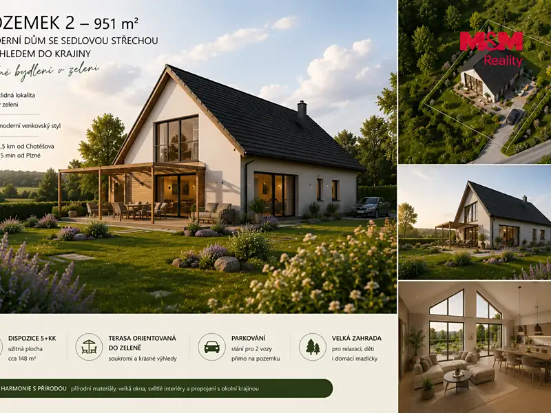 Prodej stavebního pozemku 951 m², Chotěšov – náhled fotky 3
