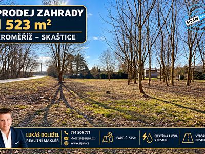 Prodej zahrady 1523 m²