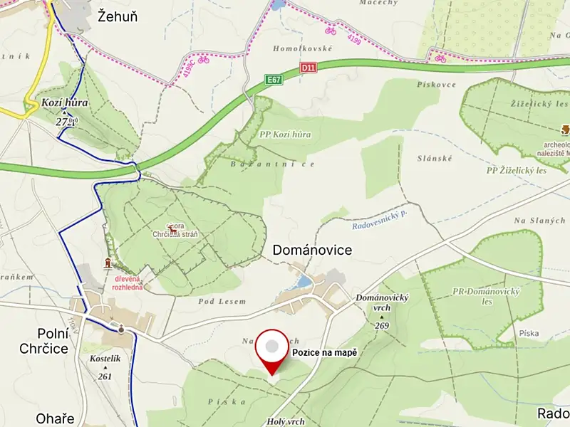 Prodej pole 10167 m², Dománovice – náhled fotky 3