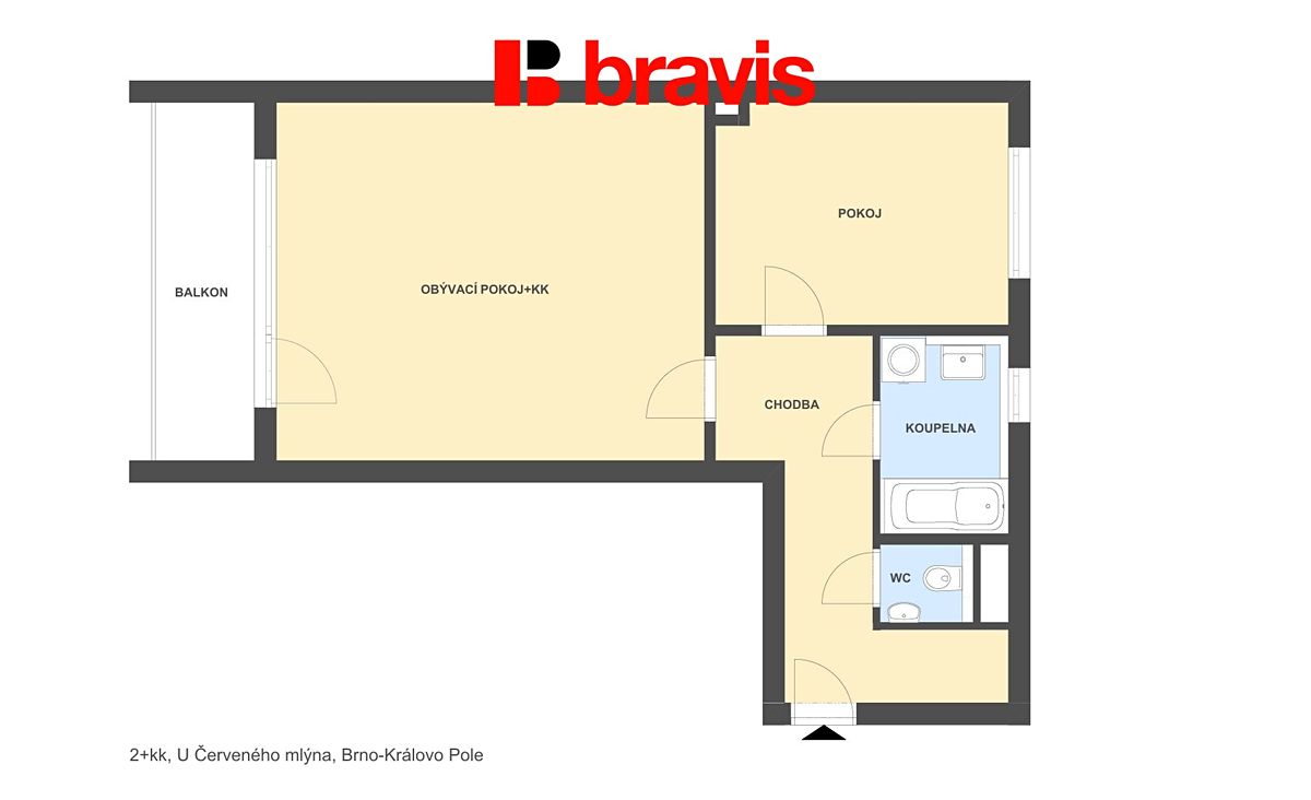 Pronájem bytu 2+kk 58 m² – fotografie 5