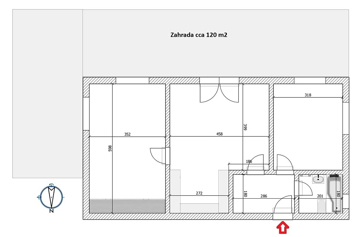 Pronájem bytu 3+kk 67 m² – fotografie 5