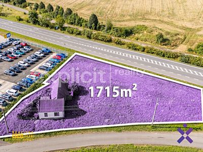 Prodej komerčního pozemku 1715 m²