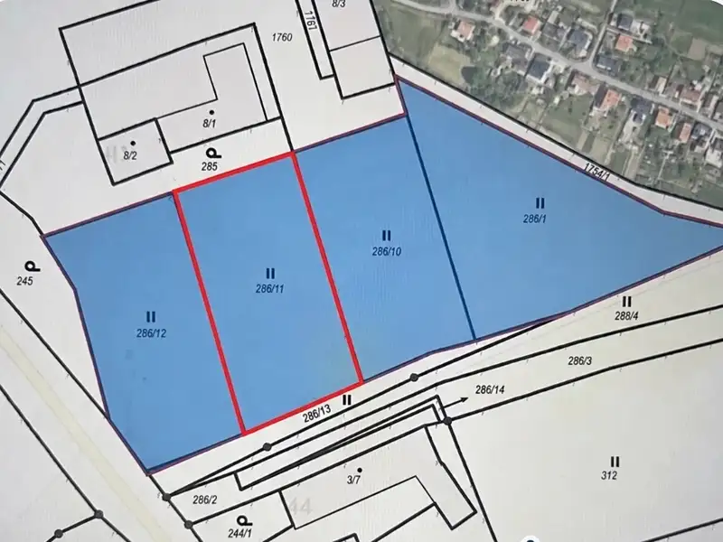 Prodej stavebního pozemku 1181 m², Staré Těchanovice – náhled fotky 2