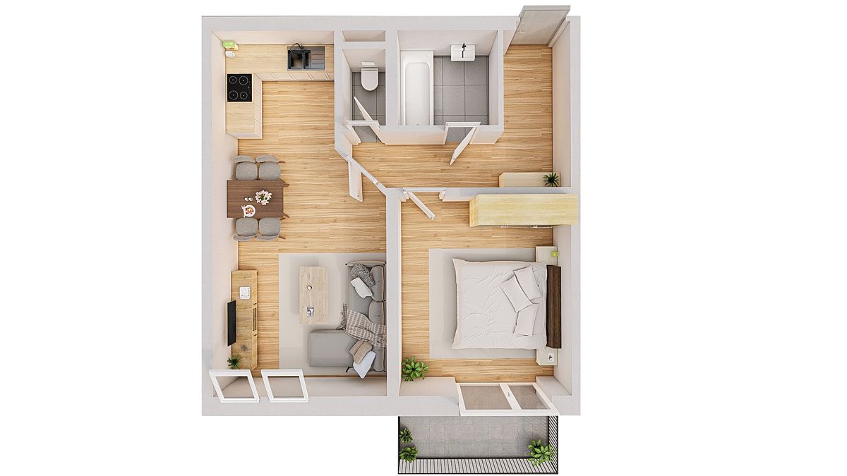 Prodej bytu 2+kk 48 m² – fotografie 3