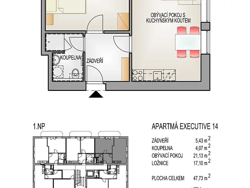 Prodej bytu 2+kk 49 m², Lipová-lázně – náhled fotky 3