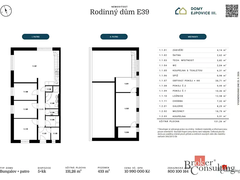 Prodej rodinného domu 131 m², pozemek 433 m², Ejpovice – náhled fotky 3