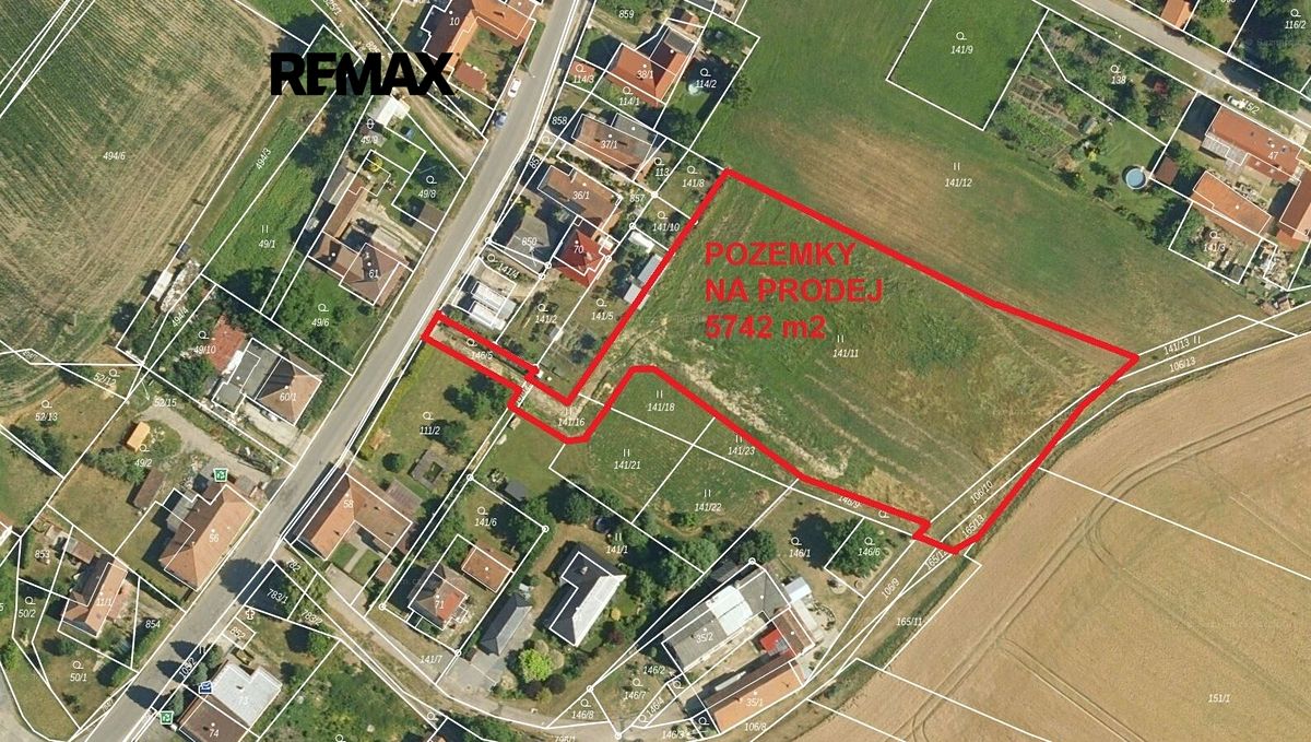 Prodej stavebního pozemku 5742 m²