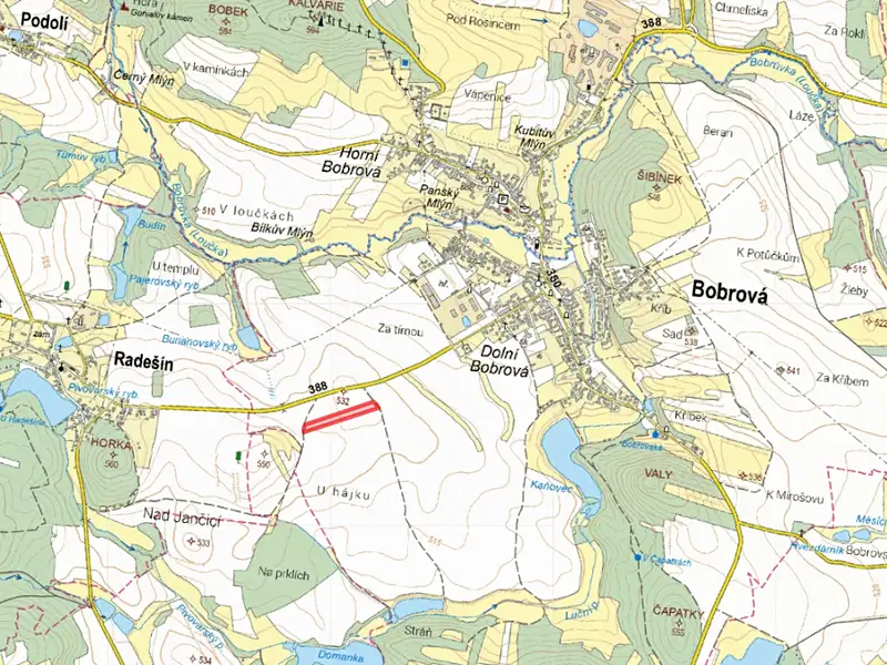 Prodej pole 11214 m², Bobrová – náhled fotky 2