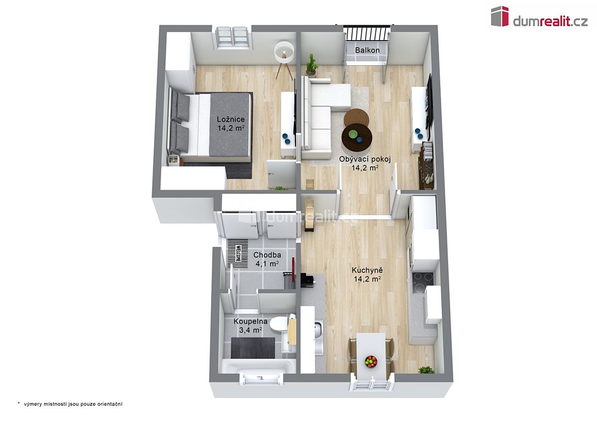 Prodej bytu 2+1 58 m² – fotografie 2