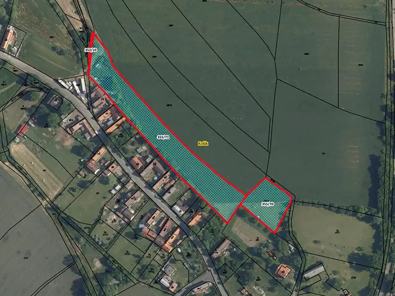 Prodej pole 8611 m², Košík – náhled fotky 1