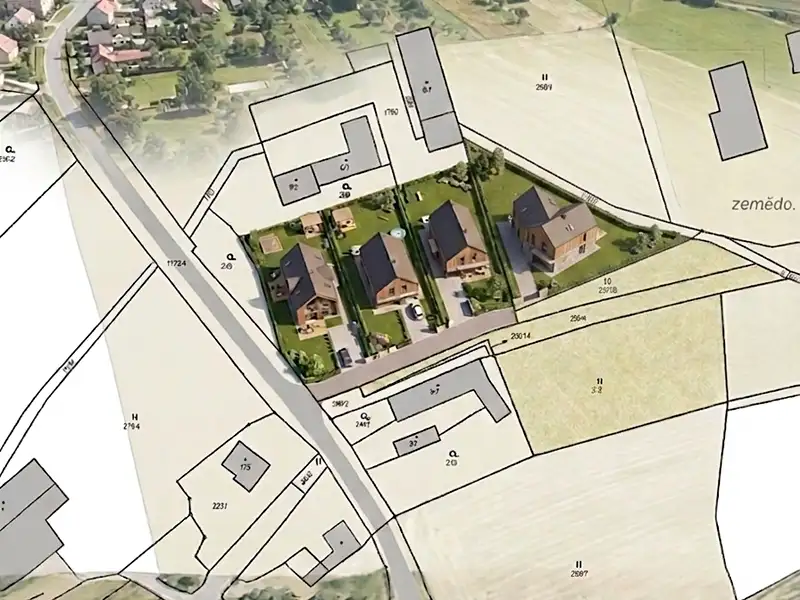 Prodej stavebního pozemku 1181 m², Staré Těchanovice – náhled fotky 1