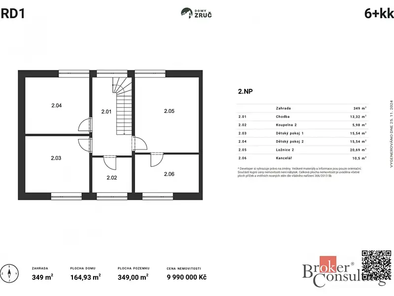 Prodej rodinného domu 164 m², pozemek 349 m², Zruč-Senec – náhled fotky 3