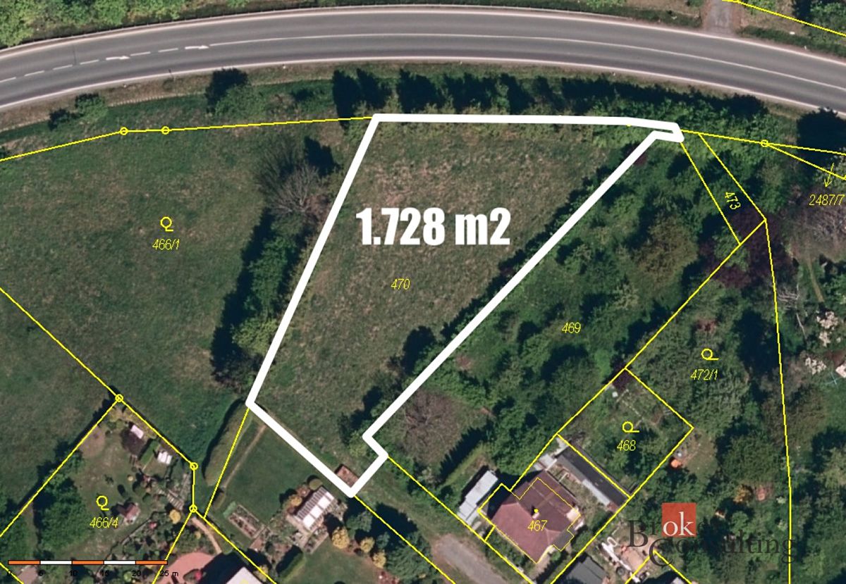 Prodej stavebního pozemku 1728 m²