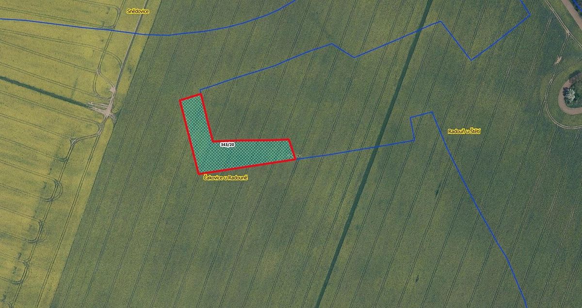 Prodej pole 4225 m², Štětí – fotka 1 z 3