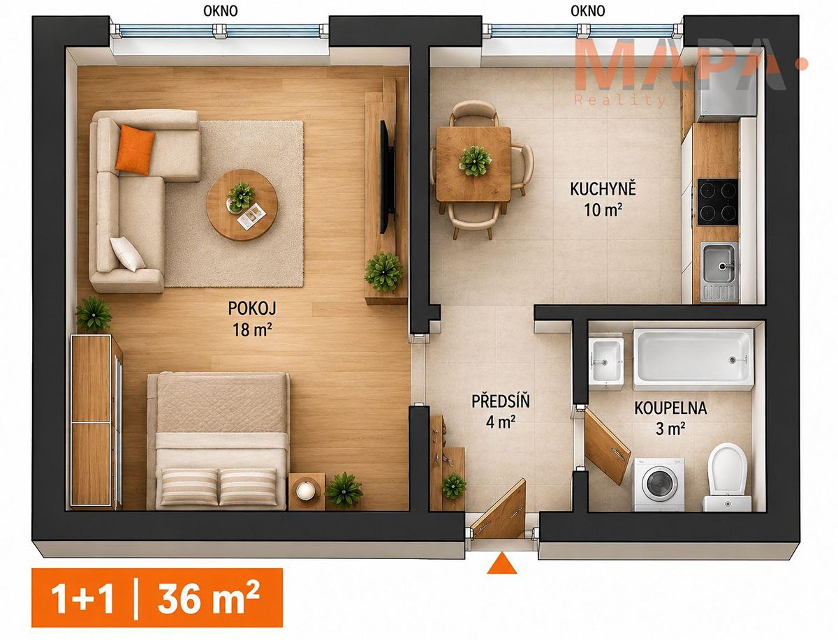 Prodej bytu 1+1 35 m² – fotografie 2