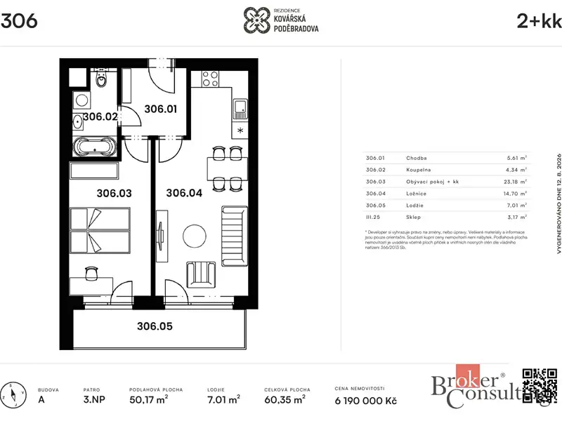 Prodej bytu 2+kk 60 m², Plzeň – náhled fotky 3