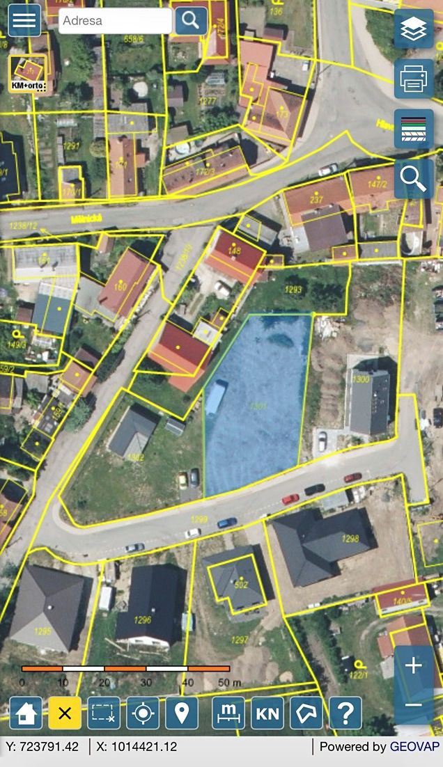 Prodej stavebního pozemku 886 m² – fotografie 2