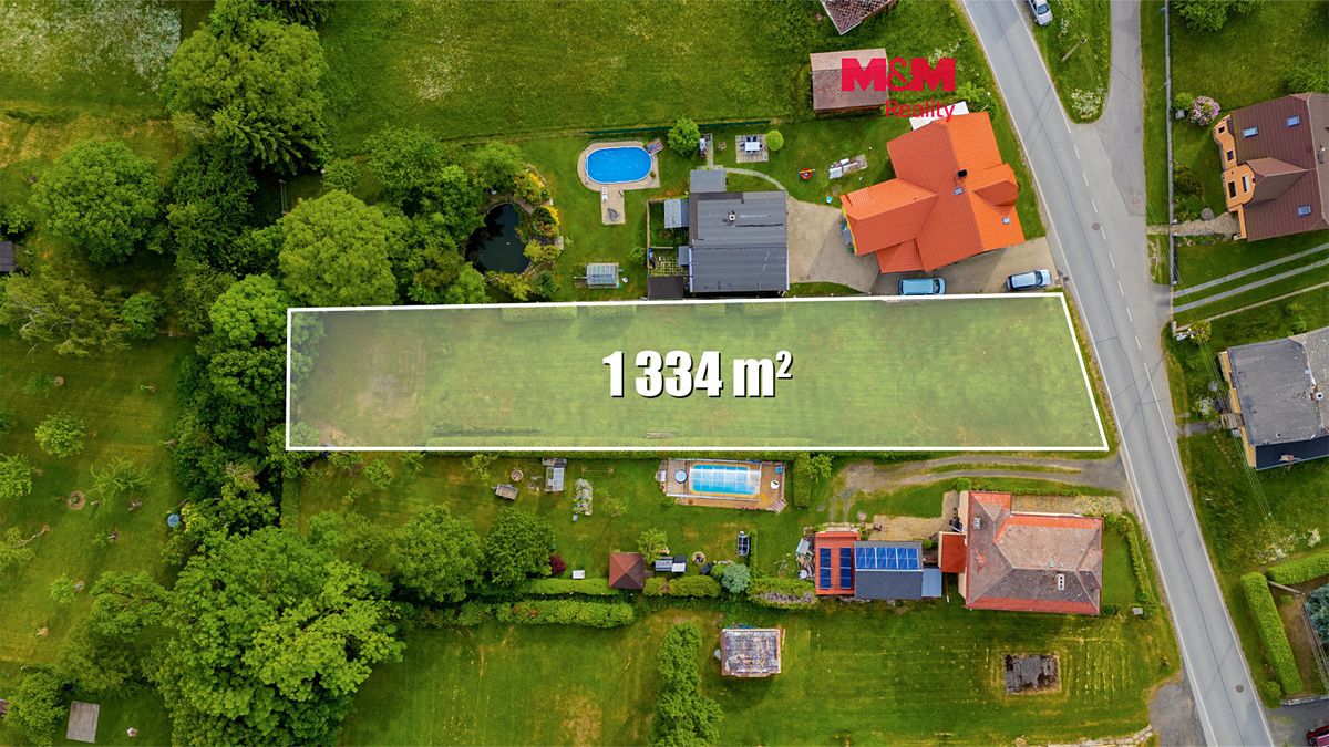 Prodej stavebního pozemku 1334 m²