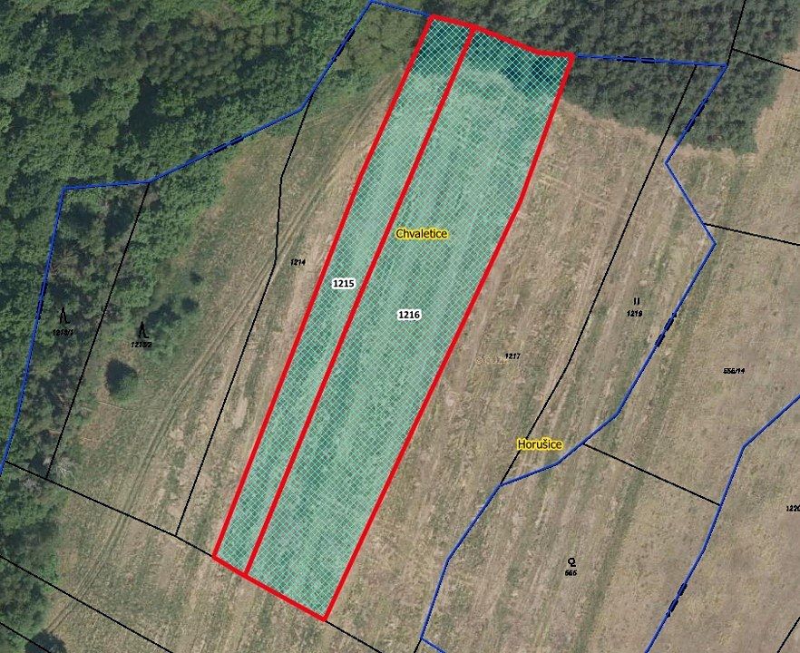 Prodej pole 6701 m², Horušice – fotka 1 z 3