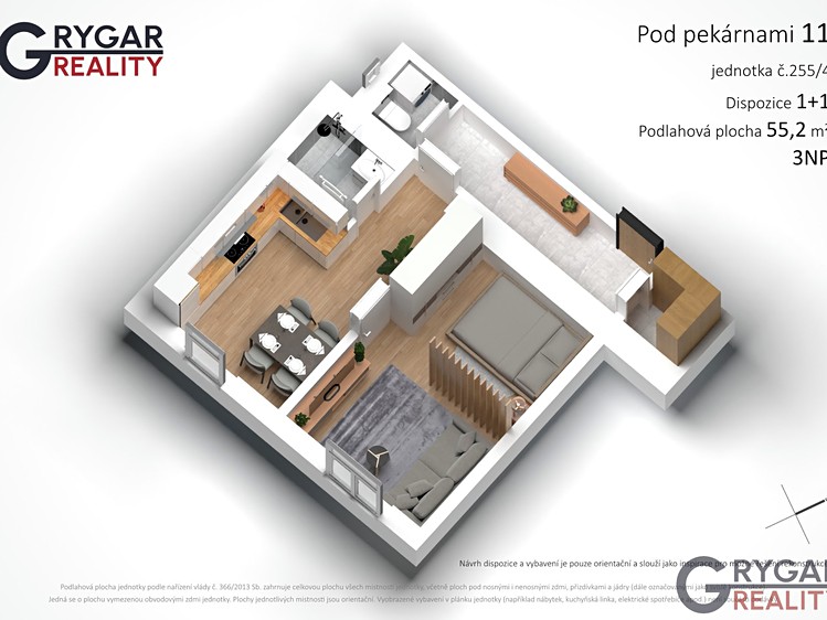 Prodej bytu 1+1, 55 m² (10 z 15)