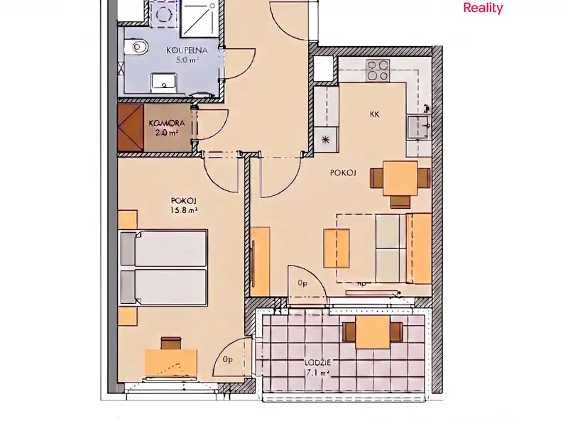 Prodej bytu 2+1 53 m², Praha – náhled fotky 2