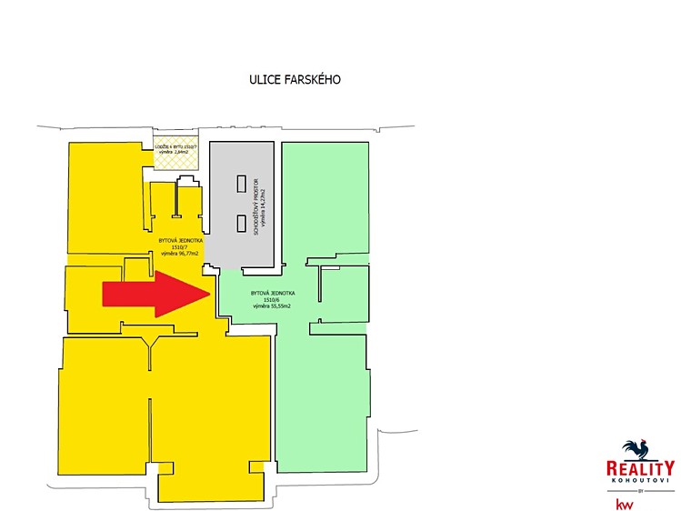 Квартира 2+kk на продаж, 55 м² (9 з 10)