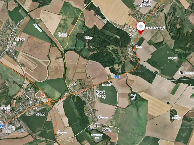 Prodej pole 4504 m², Svatý Mikuláš – náhled fotky 3