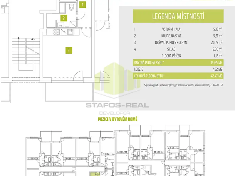 Pronájem bytu 1+kk 34 m², Olomouc – náhled fotky 2