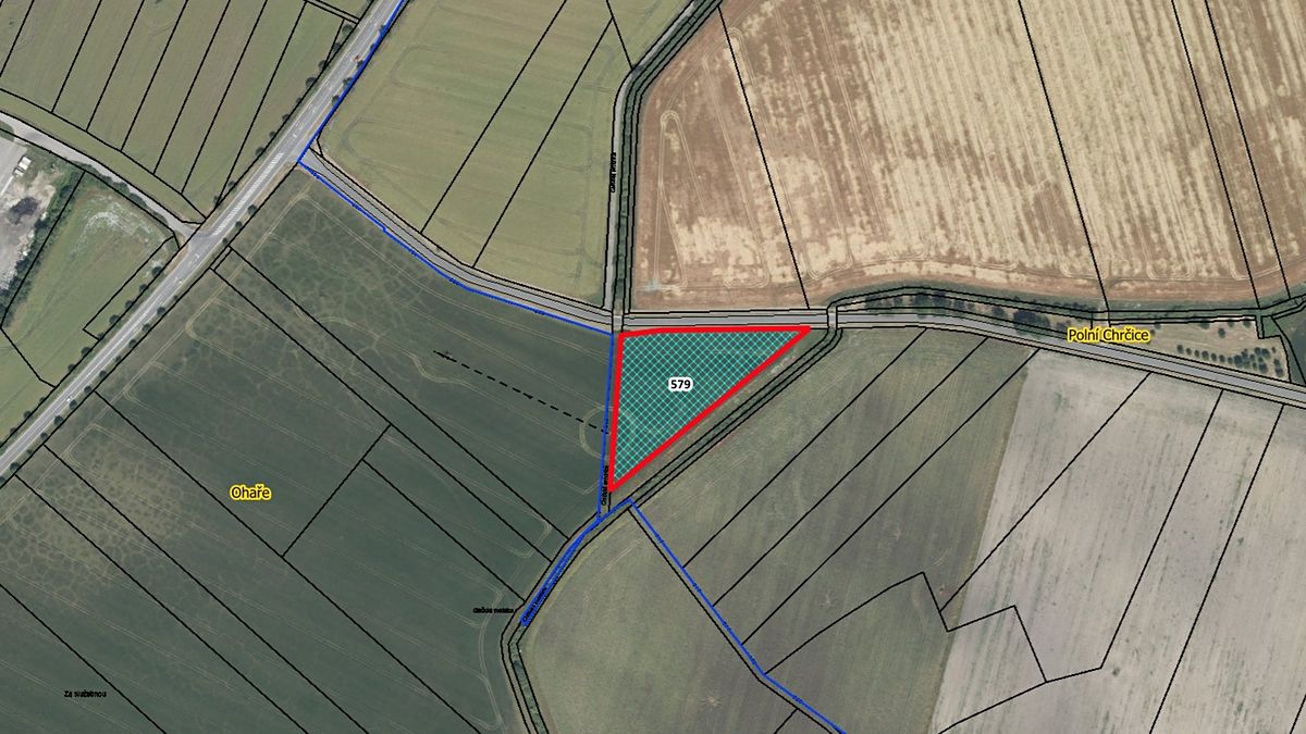 Prodej pole 7373 m², Polní Chrčice – fotka 1 z 3
