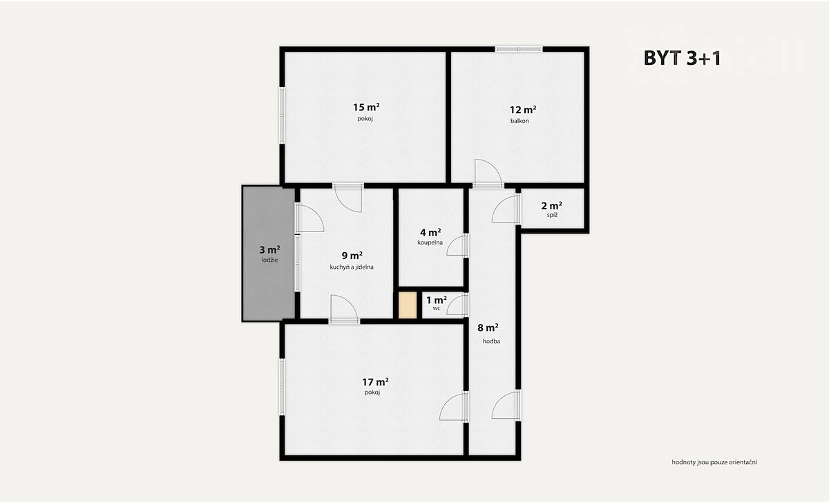 Prodej bytu 3+1 67 m² – fotografie 3