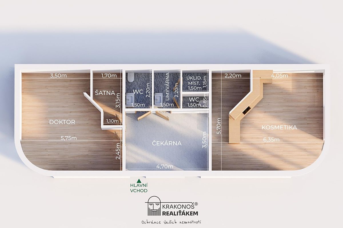 Pronájem ordinace 96 m² – fotografie 2