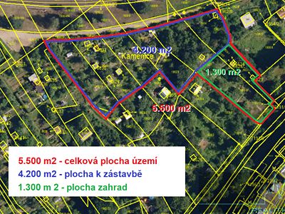 Prodej stavebního pozemku 5500 m²