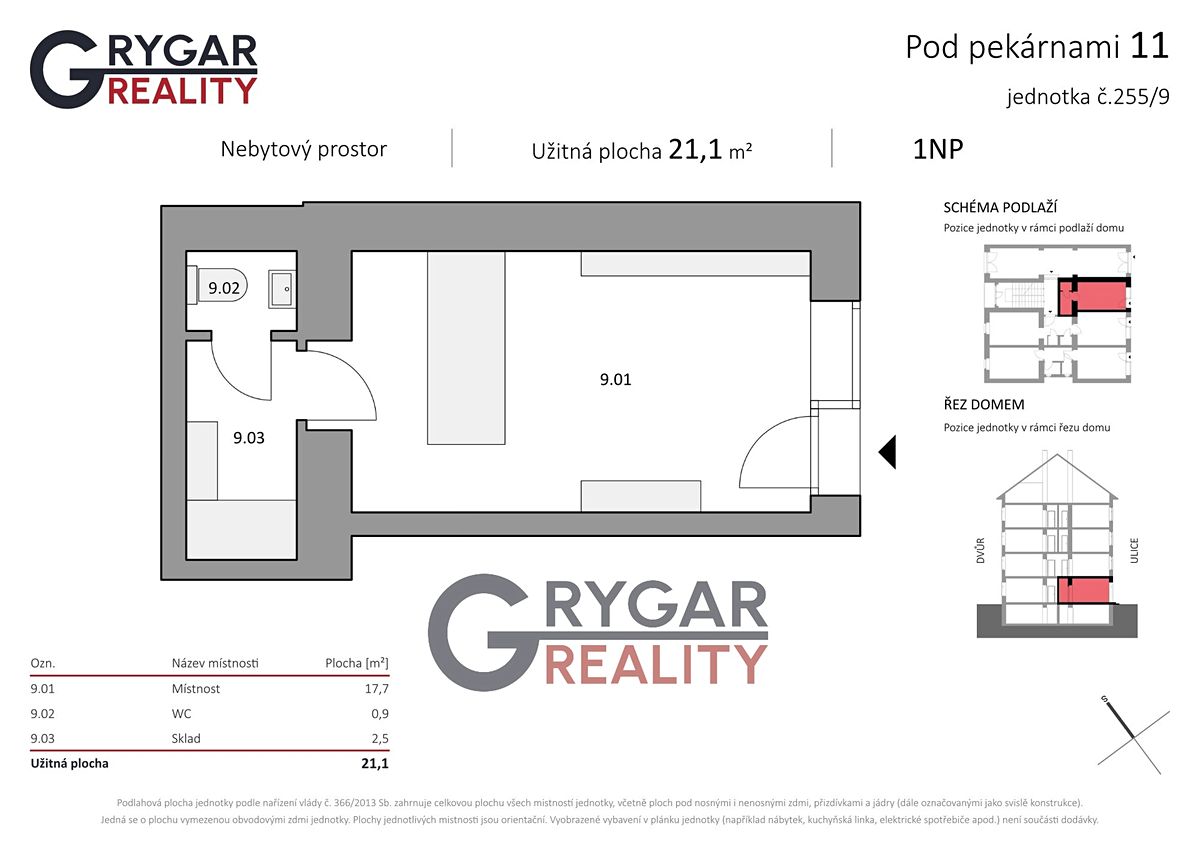 Prodej obchodního prostoru 21 m² – fotografie 3
