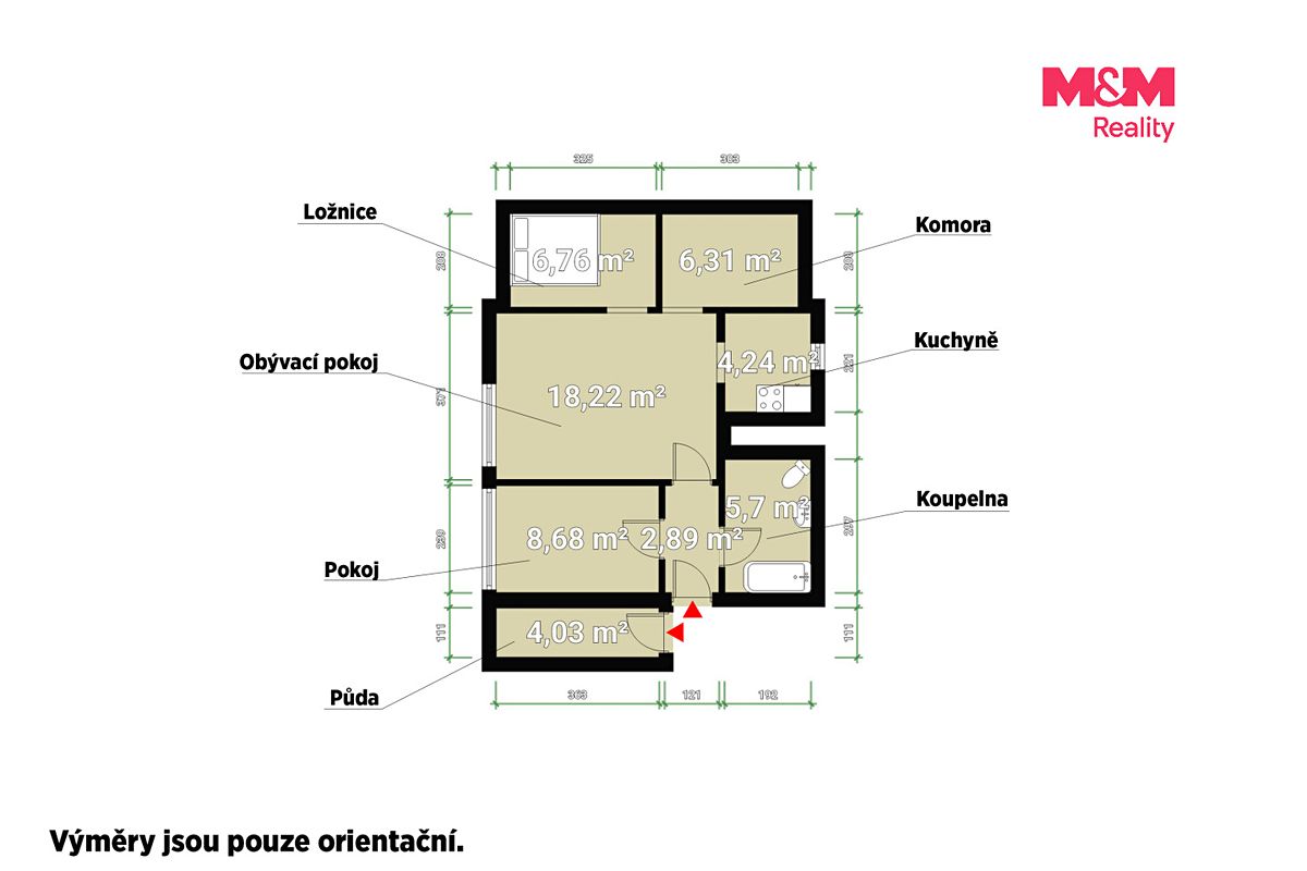 Prodej bytu 2+kk 53 m² – fotografie 2