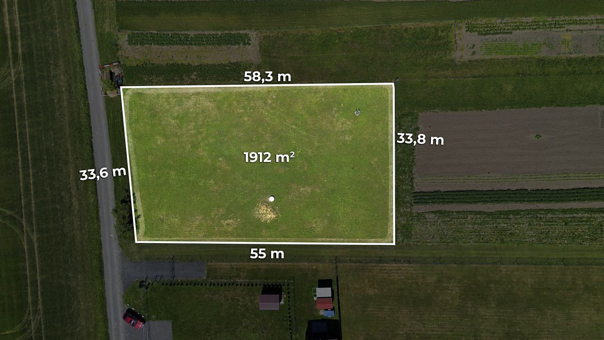 Prodej stavebního pozemku 1912 m² – fotografie 3