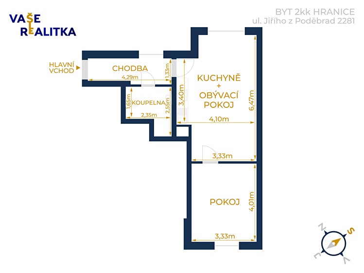 Квартира 2+kk в оренду, 47 м² (20 з 20)