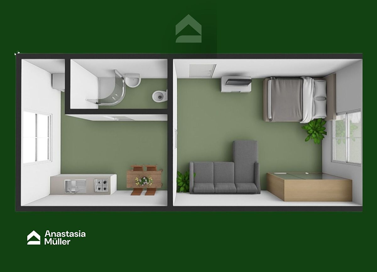 Pronájem bytu 1+1 32 m² – fotografie 2
