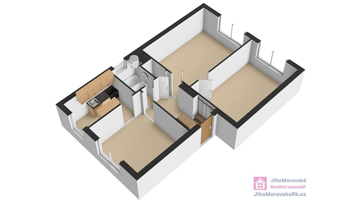 Pronájem bytu 3+1 79 m² – fotografie 3