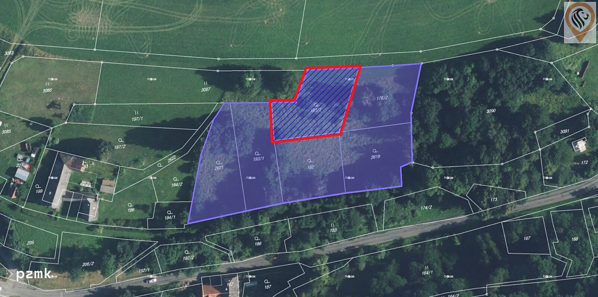 Prodej stavebního pozemku 1022 m² – fotografie 2