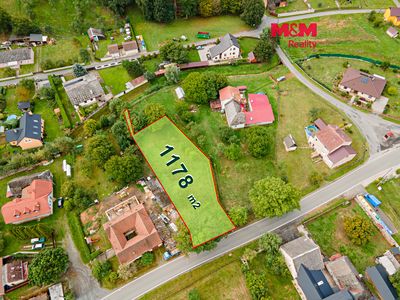 Prodej stavebního pozemku 1178 m²