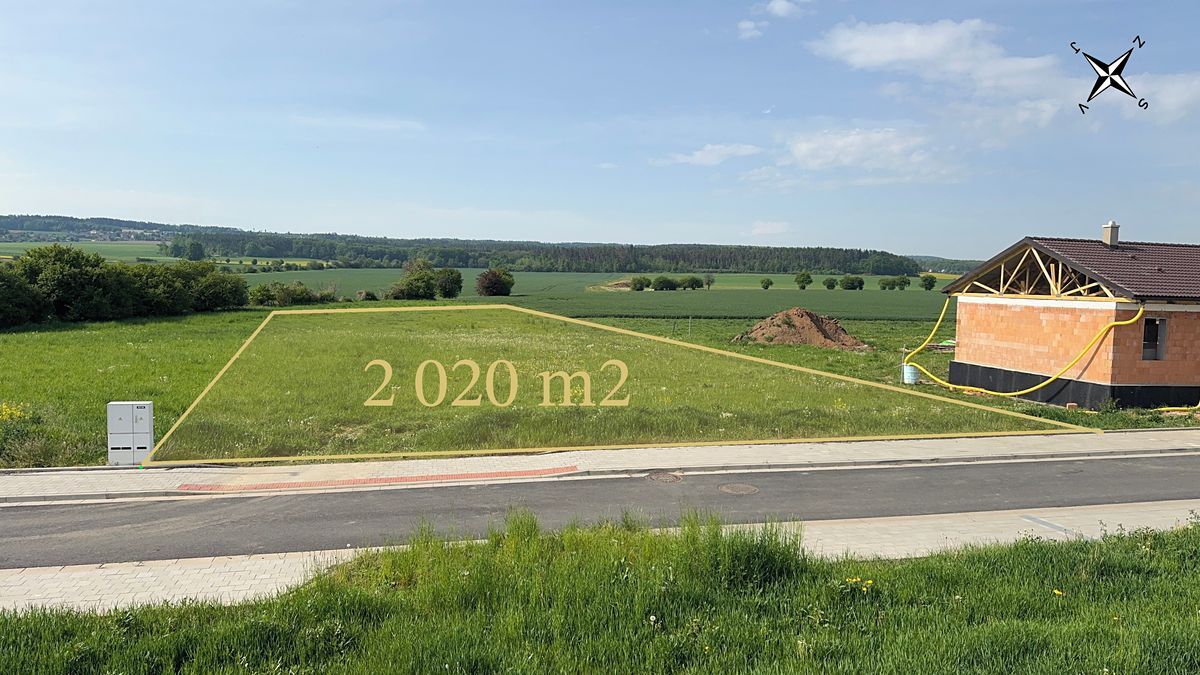 Prodej stavebního pozemku 2020 m² – fotografie 2