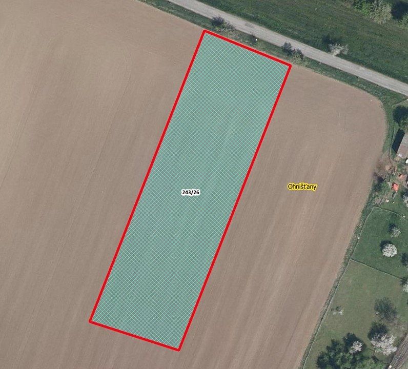 Prodej pole 5822 m², Ohnišťany – fotka 1 z 3