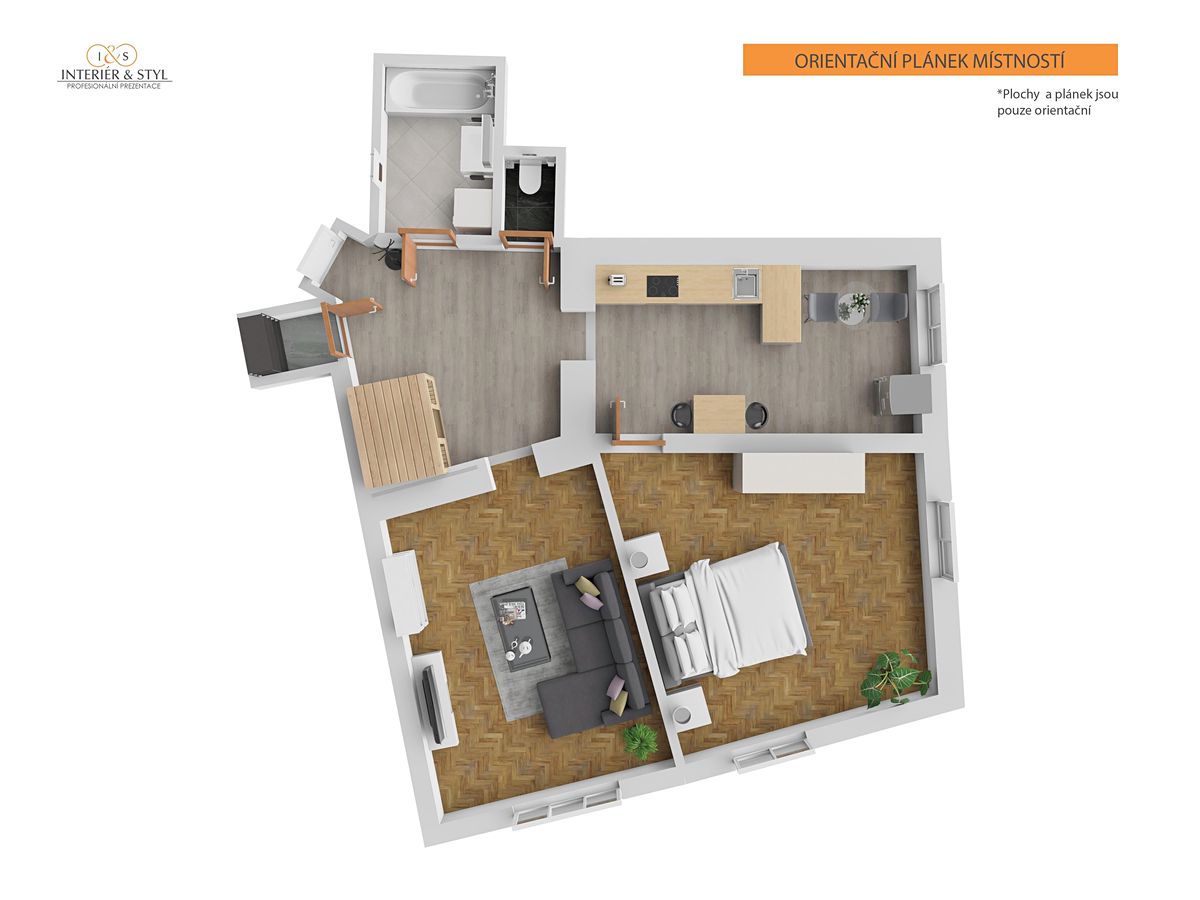 Pronájem bytu 2+1 70 m² – fotografie 4