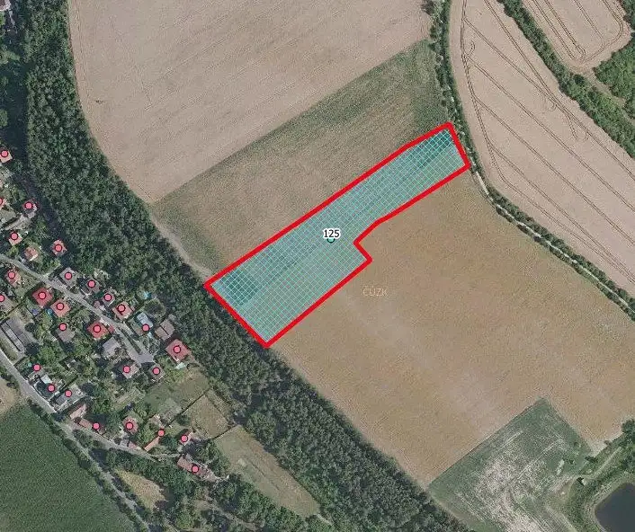Prodej pole 16470 m², Všetaty – náhled fotky 1