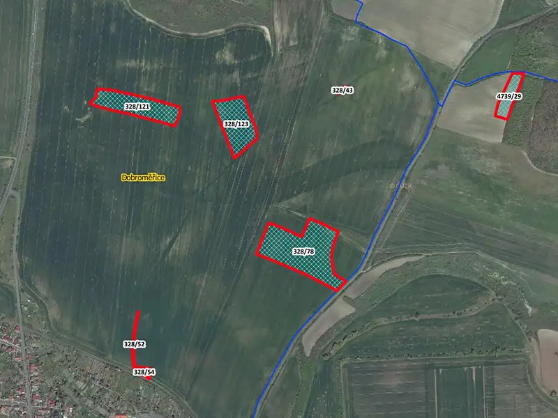 Prodej pole 28792 m², Dobroměřice – náhled fotky 2