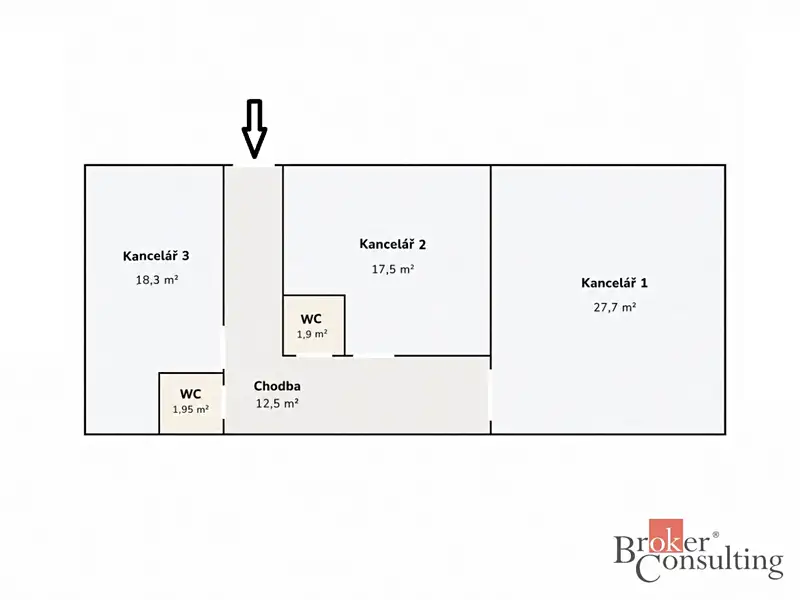Pronájem kanceláře 80 m², Plzeň – náhled fotky 3