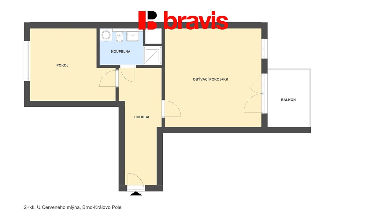 Pronájem bytu 2+kk 54 m² – fotografie 5