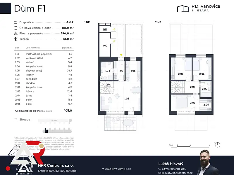 Prodej rodinného domu 118 m², pozemek 196 m², Brno – náhled fotky 2