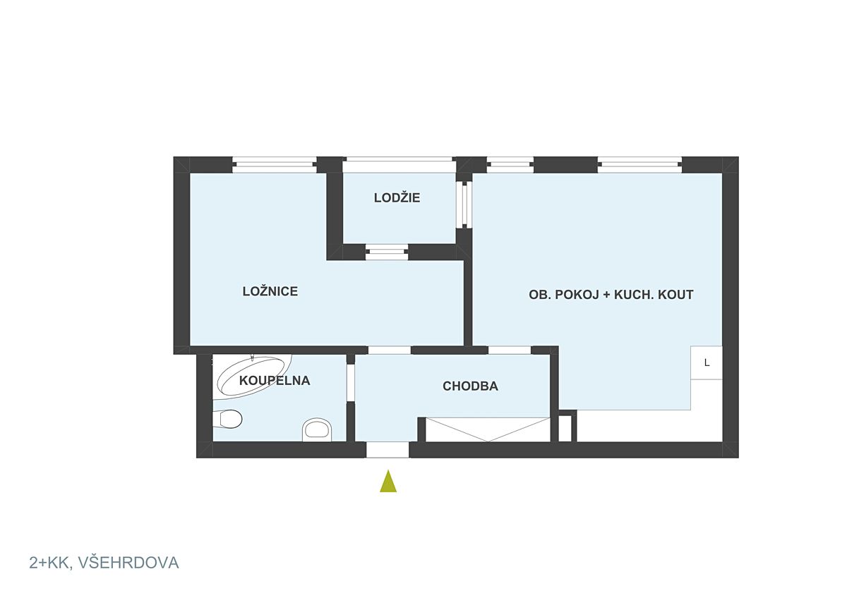 Prodej bytu 2+kk 53 m² – fotografie 3